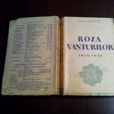 NAE IONESCU Roza Vanturilor 1926-1933 - Cultura Nationala, 1937, 450 p.