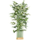 HOMCOM Bambus Artificial, Plantă Decorativă, Aspect Realist, Ușor de &Icirc;ntreținut, Pentru Casă, 180 cm, Verde | Aosom Romania