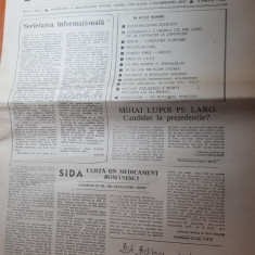 ziarul actual 1990- anul 1,nr. 1 al ziarului- prima aparitie