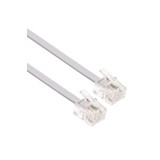 Cablu de prelungire 1M RJ11 pentru ADSL, cablu telefonic, mufă telefonică, internet de mare viteză BT, bandă largă, mufă la mufă, pentru router și mod