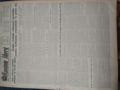 ZIAR ROMANIA LIBERA 30 IANUARIE 1953 foto