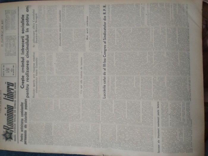 ZIAR ROMANIA LIBERA 30 IANUARIE 1953