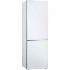 Combina frigorifica Bosch KGV362WEAS, 308 l, Clasa E, LowFrost, Iluminare LED, H 186 cm, Alb
