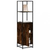 Gossi dulapuru stejar afumat 35,5x35x139 cm lemn si metal prelucrat