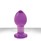 Dopuri anale - Crystal Sticla Premium Dop Mediu Violet