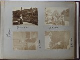 ALBUM DE FAMILIE ( GERMANA ?) CU 110 FOTOGRAFII DIN CALATORIE , PORTRETE , MEMBRII AI FAMILIEI , ETC. , SFARSIT DE SECOL XIX - INCEPUTUL SEC. XX