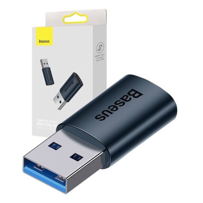 Baseus Ingenuity USB-A to USB-C adapter OTG (blue) foto