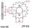 Pinion fata 18 dinti pas lant 530