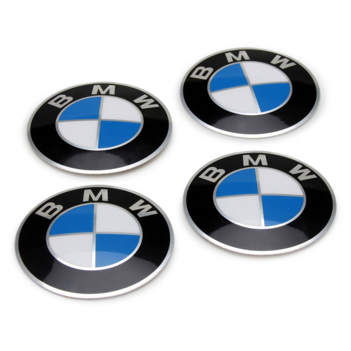 Set 4 Buc Emblema Autocolant Capac Janta Oe Bmw Z3 1995-2003 64.5MM 36131181080