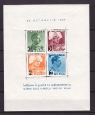 1937 - Inaltarea in grad a voievodului Mihai, colita neuzata foto