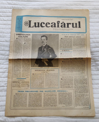 Ziarul LUCEAFĂRUL (10 iunie 1989) Nr. 23 foto
