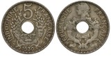 Indochina Franceza 1930 - 5 cent, circulata