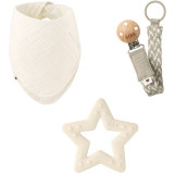 BIBS Baby Gift Set Small set cadou Ivory 3+ months(pentru bebeluși)