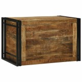 vidaXL Cutie de depozitare 80 x 50 x 50 cm Lemn mango brut 4016745