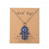 Lantisor unisex cu pandantiv mana Hamsa