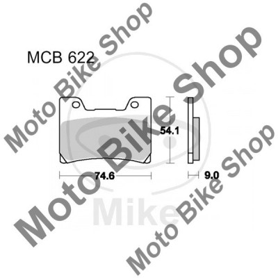 MBS Placute frana sinter Yamaha FZR 600 RN Genesis 4MH2 4MH 4MH-005101 - 1995 TRW MCB622SV, Cod Produs: 7873383MA foto