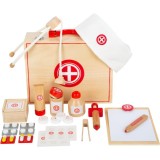 Small foot Wooden Doctor&rsquo;s Kit set de jucării din lemn 3 y+ 24 buc