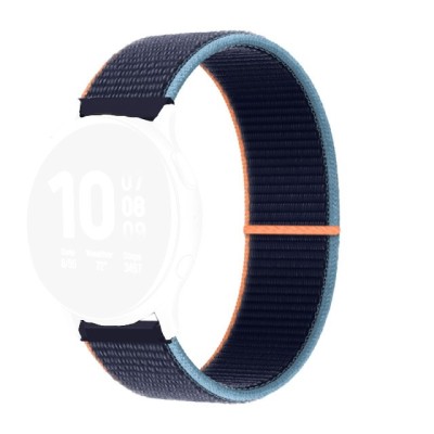 Curea textila, compatibila Amazfit BIP 3, telescoape Quick Release, Tricolor Mix foto