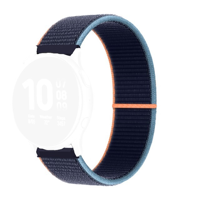 Curea textila, compatibila Amazfit BIP 3, telescoape Quick Release, Tricolor Mix