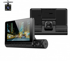 Camera auto tripla TITANIUM, FullHD 1080P,4inch TOUCHSCREEN foto