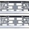 Set 2 bucati suport numar inmatriculare auto plastic ABS rama argintiu
