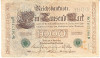 M1 - Bancnota foarte veche - Germania - 1000 marci - 1910 - serie cu negru