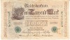 B11 1 - Bancnota foarte veche - Germania - 1000 marci - 1910 - serie cu verde