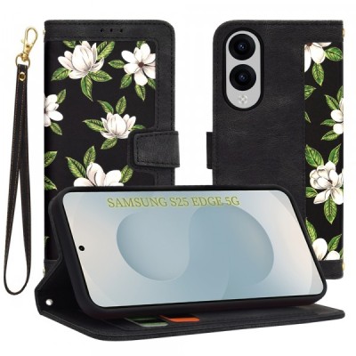 Husa pentru Samsung Galaxy S25 Edge S937, Techsuit, FlipCraft, Neagra foto