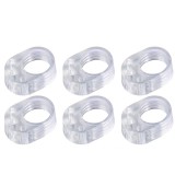 Cumpara ieftin Set 6 opritoare, protectie pentru maner usa, silicon, montare usoara, 31 x 23 x 17 mm, transparent