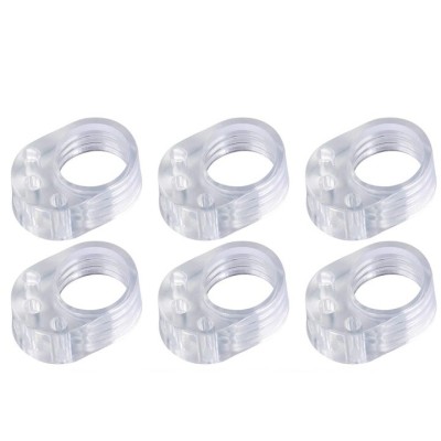 Set 6 opritoare, protectie pentru maner usa, silicon, montare usoara, 31 x 23 x 17 mm, transparent foto