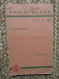 M. Eminescu - Poeme populare (editia 1942), Polirom