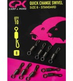 CPK Quick Change Swivel, 10buc/plic, Nr. 12, CPK Carp &amp; More