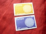 Serie Andorra fr.1970 - Europa CEPT, 2 valori, Nestampilat