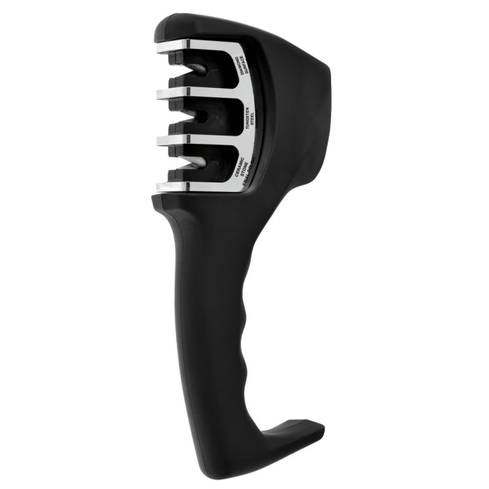 Dispozitiv pentru ascutit Cutite 3-&icirc;n-1 BergHOFF, ABS, Negru HighLine Cooking