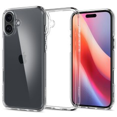 Husa iPhone 16 Spigen Ultra Hybrid, transparenta foto
