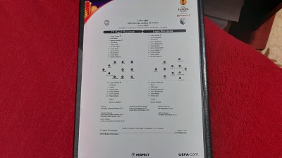 Foaie joc Rapid - Legia Varsovia foto