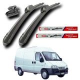 Cumpara ieftin Stergatoare Parbriz Flat Citroen Jumper (1994-2006) TeamCar&reg; - Set Fata 24+22 inch - Compatibilitate 100% - Stergere Uniforma si Silentioasa