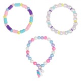 Set Brățări Elastice Fimo, Model Unicorn, Multicolor, 3 Bucăți, Oem
