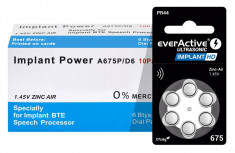 Baterii EverActive Implant HD 675 pentru proteze auditive 60 Baterii foto