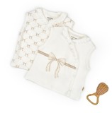 Cumpara ieftin Set 2 vestute pentru bebelusi, stone, BabyCosy Organic Wear (Marime: 9-12 luni)