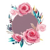 Cumpara ieftin Sticker decorativ, Flori, Roz, 63 cm, 10110ST, Oem