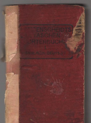 C9194 DICTIONAR ENGLEZ - GERMAN, BERLIN SCHONEBERG, 1912 foto