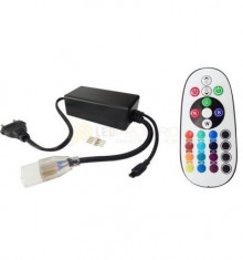 CONTROLLER BANDA LED RGB 230V CU TELECOMANDA 24 foto