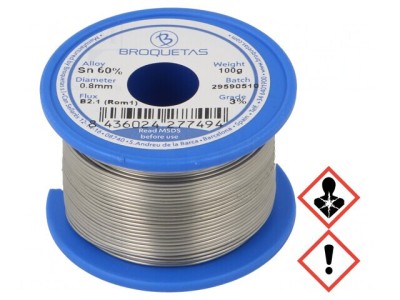 S&amp;acirc;rmă de lipit cu plumb 0,8mm 0,1kg foto