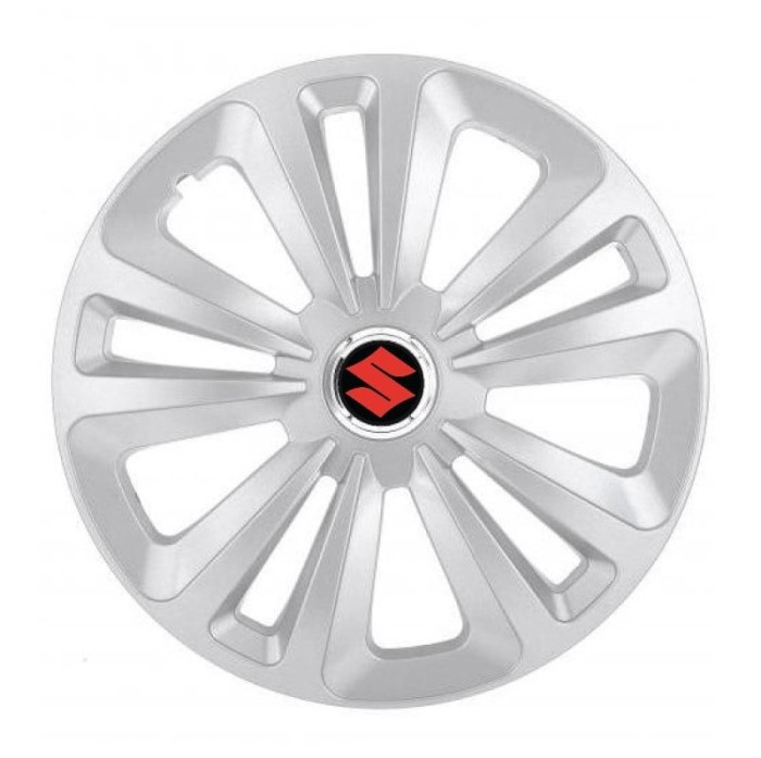 Set 4 Capace Roti Terra Gri R16, pentru Suzuki