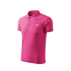 Tricou barbati polo slim fucsia TR010