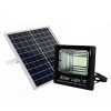 Proiector LED Solar 60W cu Telecomanda, Senzor Lumina, Autonomie 12h, Panou Solar Inclus, Negru