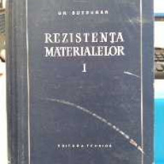 Rezistența materialelor. Volumul 1. Gh. Buzdugan. 1958