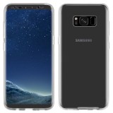 Husa Full TPU 360&deg; (fata + spate) pentru Samsung Galaxy S8, Alb Transparent