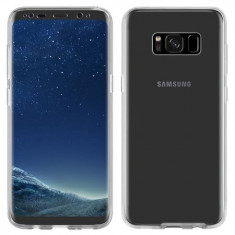 Husa Full TPU 360° (fata + spate) pentru Samsung Galaxy S8, Alb Transparent